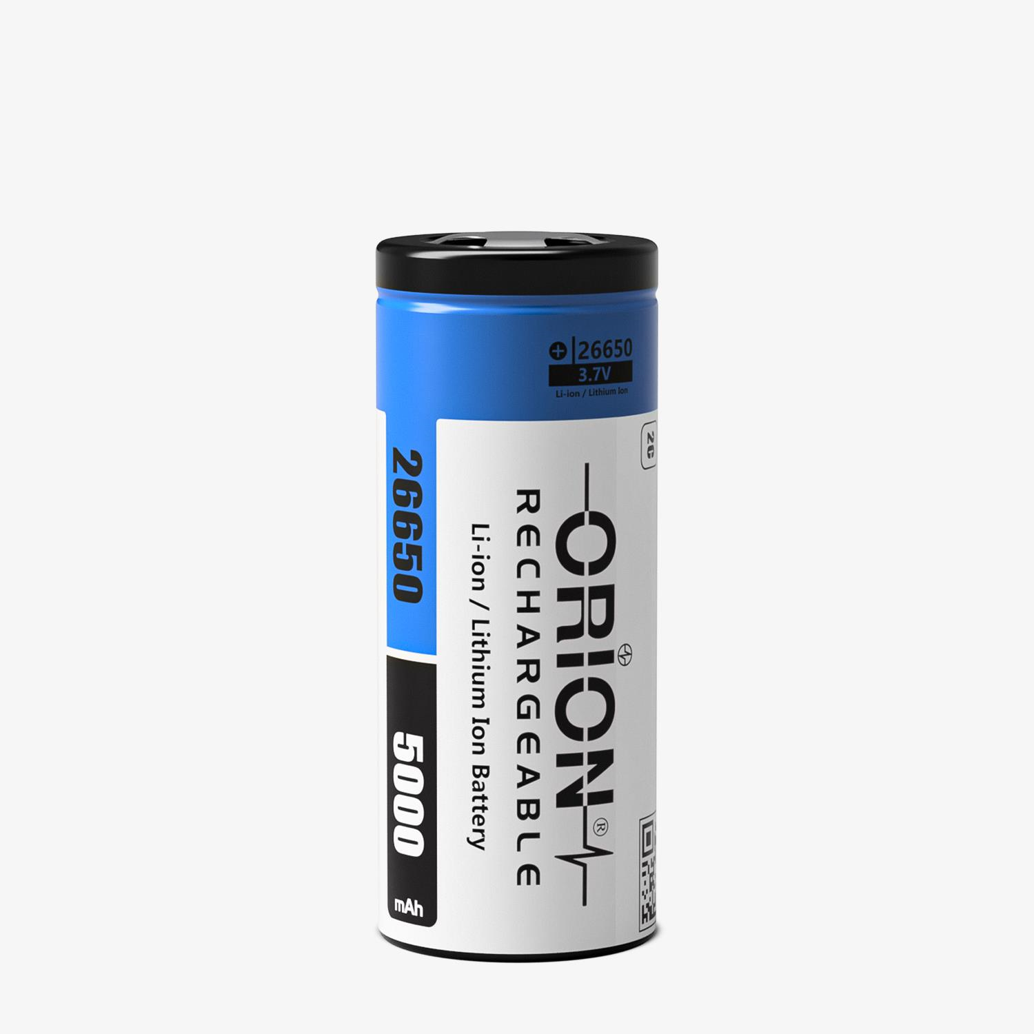 Orion 26650 3.7V 5000mAh Şarj Edilebilir Li-ion Pil