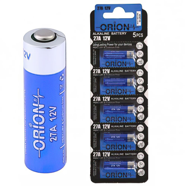 Orion 27A 1.5V Alkalin 5'li Paket Pil