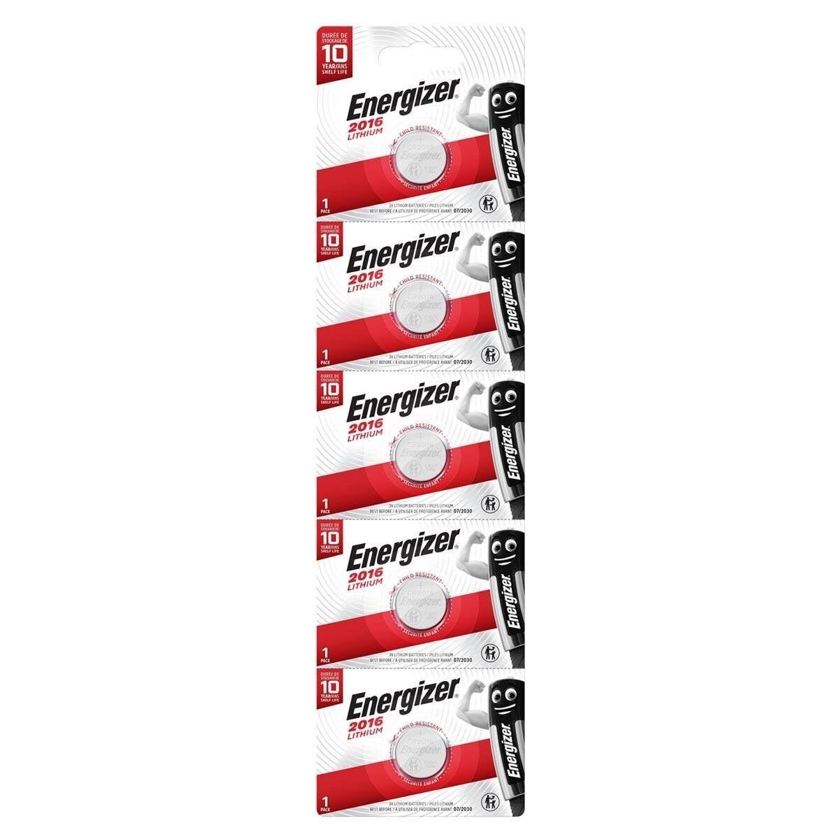Energizer CR2016 3V Lityum Pil 5'li Paket