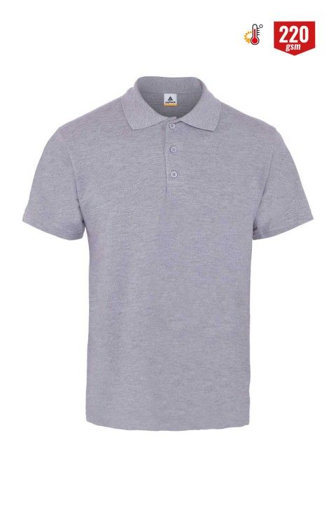 Polo Yaka Tişört Gri - XL