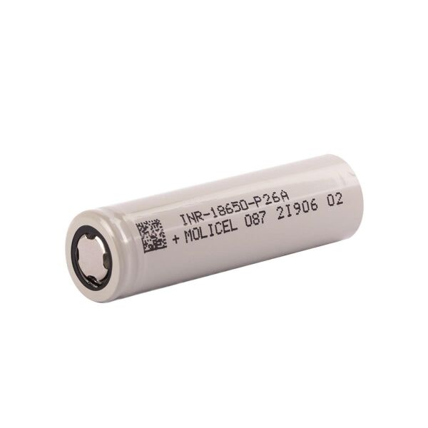 Molicel INR18650 P26A 3.7V 2600mAh 35A Li-ion Şarj Edilebilir Pil