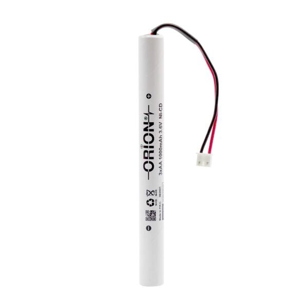 Orion AA 3.6V 1000mAh NiCD Kablo Ve Konnektörlü Pil