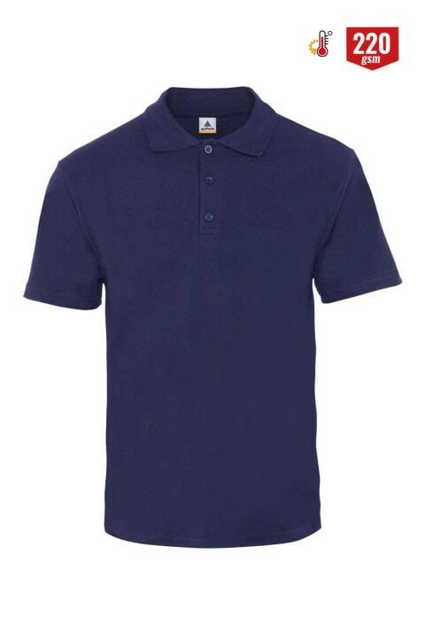 Polo Yaka Tişört Lacivert - 3XL