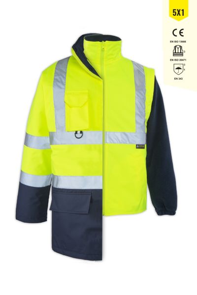 Olympus 5+1 Yüksek Görünürlüklü Parka