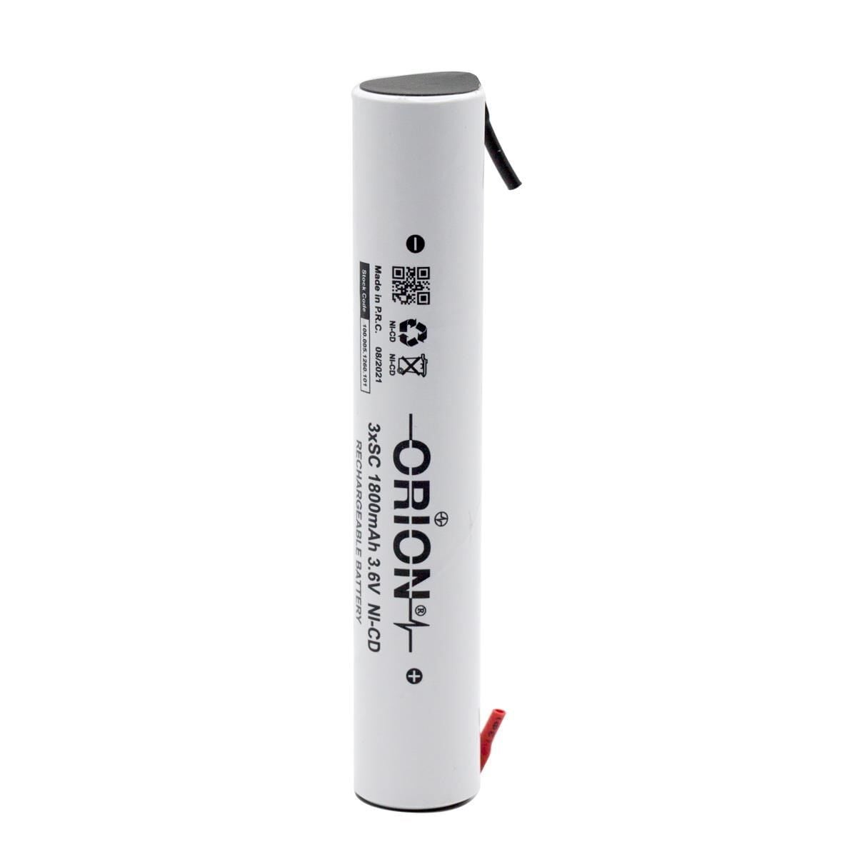 Orion 3.6V Ni-Cd SC 1800mAh Şarj Edilebilir Pil - Ayaklı