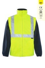 Olympus 5+1 Yüksek Görünürlüklü Parka Sarı Lacivert - 2XL