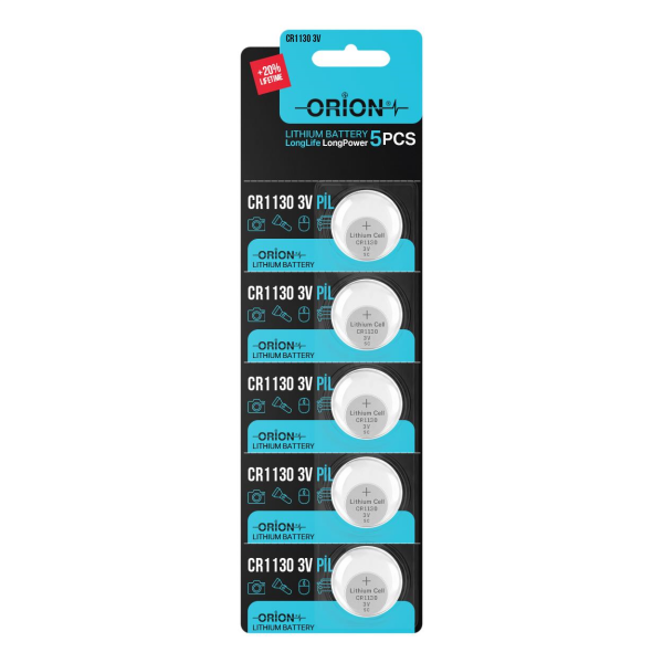 Orion CR1130 3V Lithium 5'li Paket Pil
