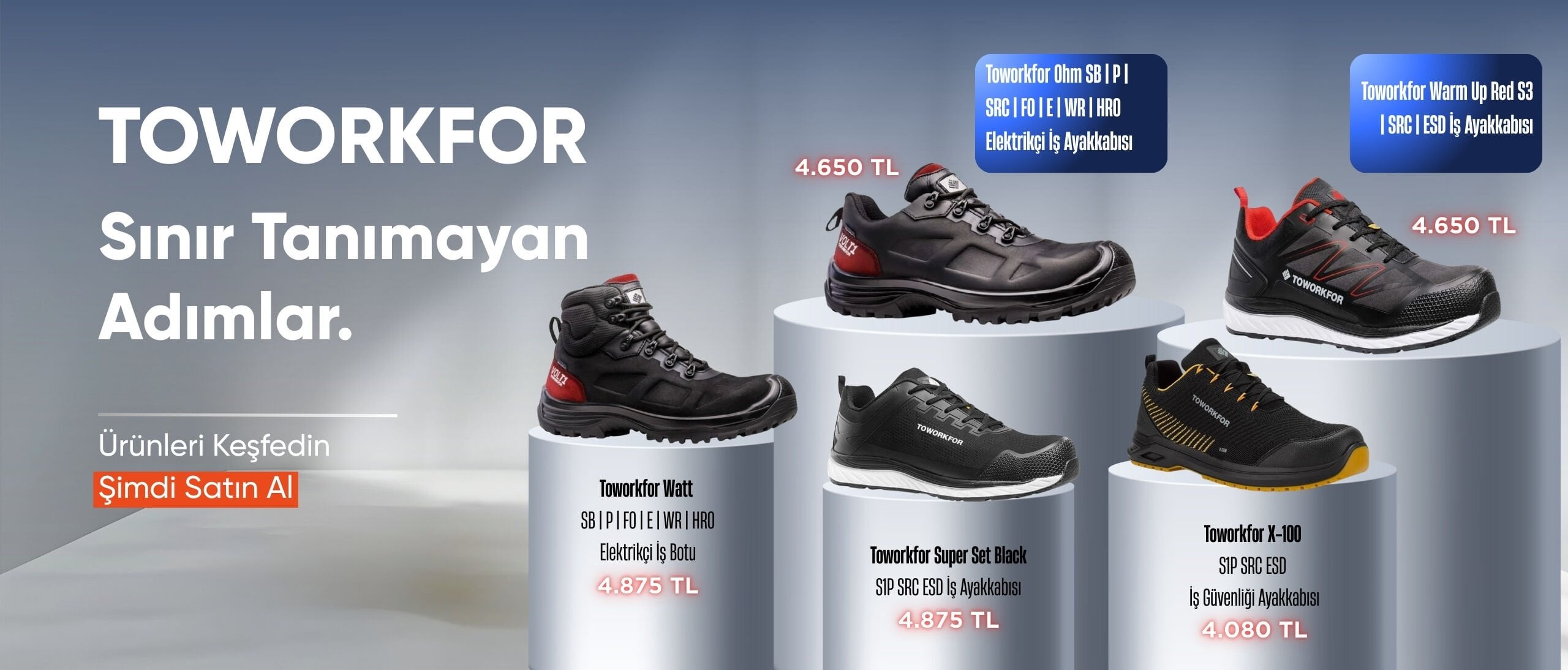 Toworkfor iş ayakkabıları